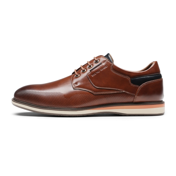Men's Plain Toe Smart Dress Sneakers - BROWN - 2